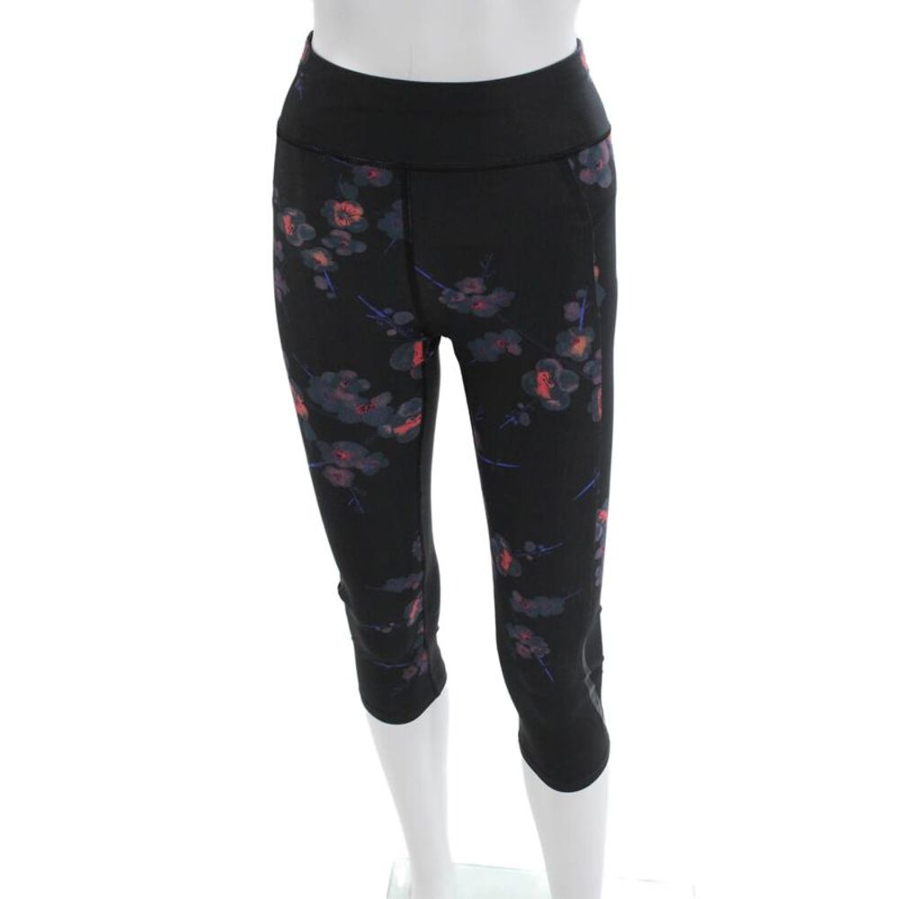 Sweaty Betty Women Capri Floral Leggings Black Size XS
